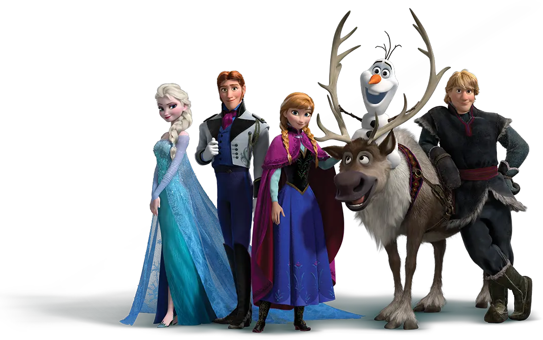 Frozen Elsa Anna Olaf Sven And Kristoff