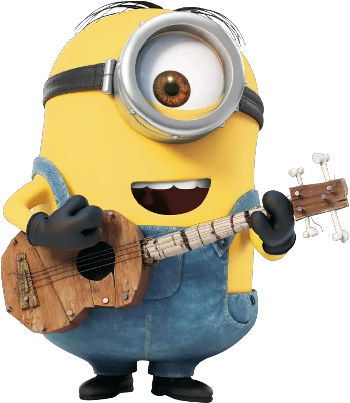 Minion With Guitar Png Minions Stuart Png