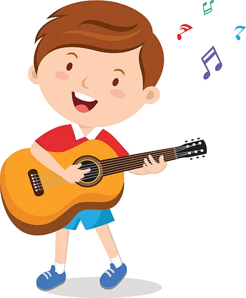 Guitar Cliparts For Free Clipart Kids And Use In Transparent Playing Guitar Clip Art