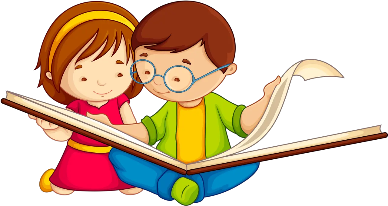 Clip Art Kid Png Black Reading Books Clip Art Png