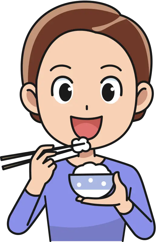 Man Eating Rice Medium Eat Clipart Png
