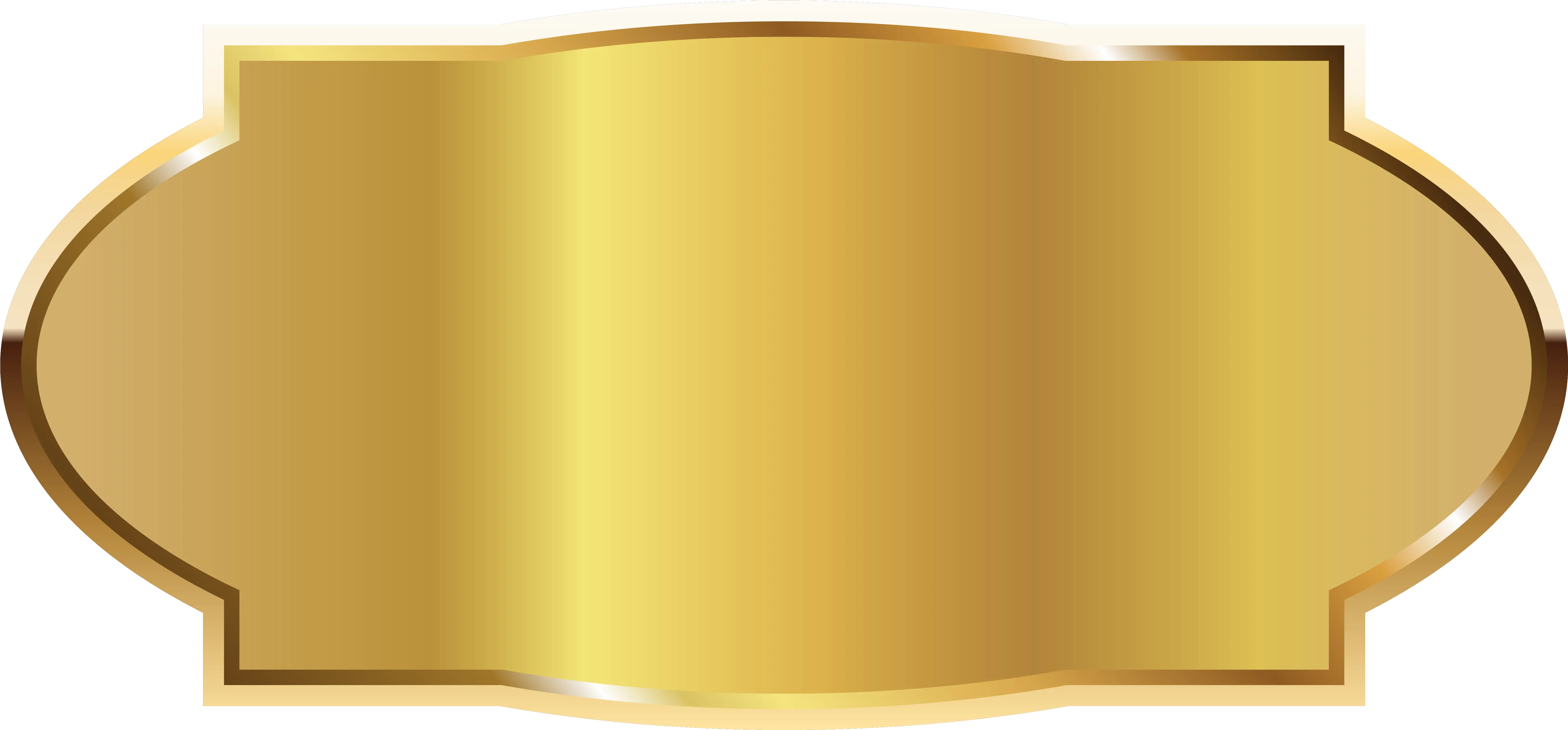 Transparent Label Png Gold Metal Label Png