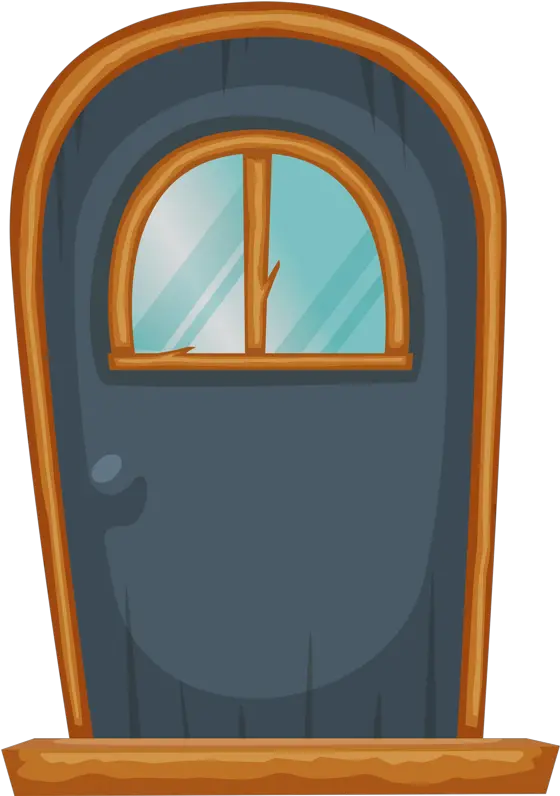 Transparent Cartoon Door Png Haunted House Door Clipart