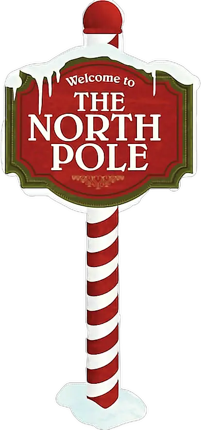 North Pole Clipart Scenery North Pole Sign Santa