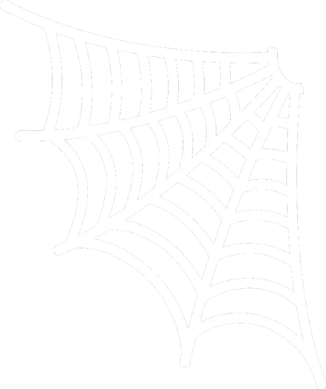 Halloween Spider Web White