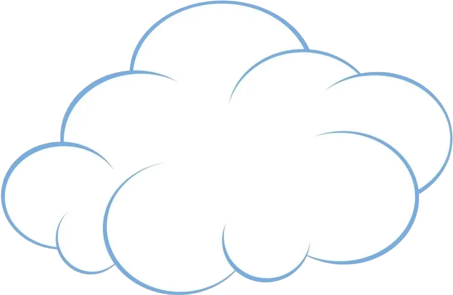 Cloud Clipart Black And White Art Clip Cartoon Animation Cute Cloud Clipart Png