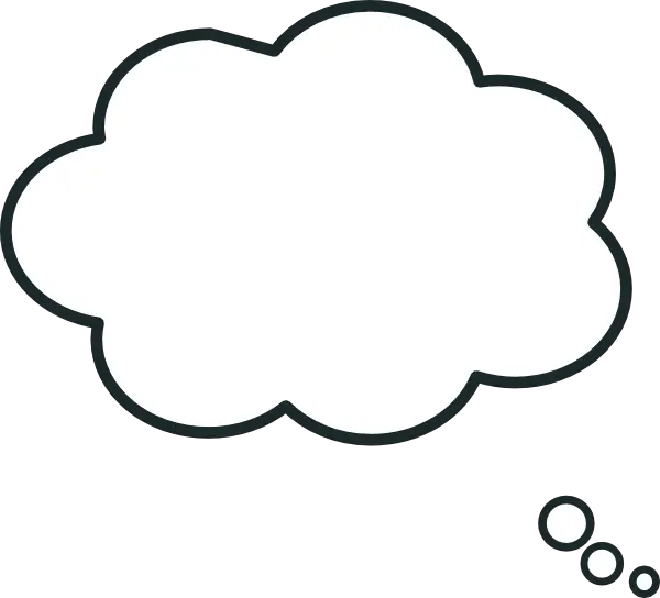 Transparent Pensar Clipart White Dream Bubble Png