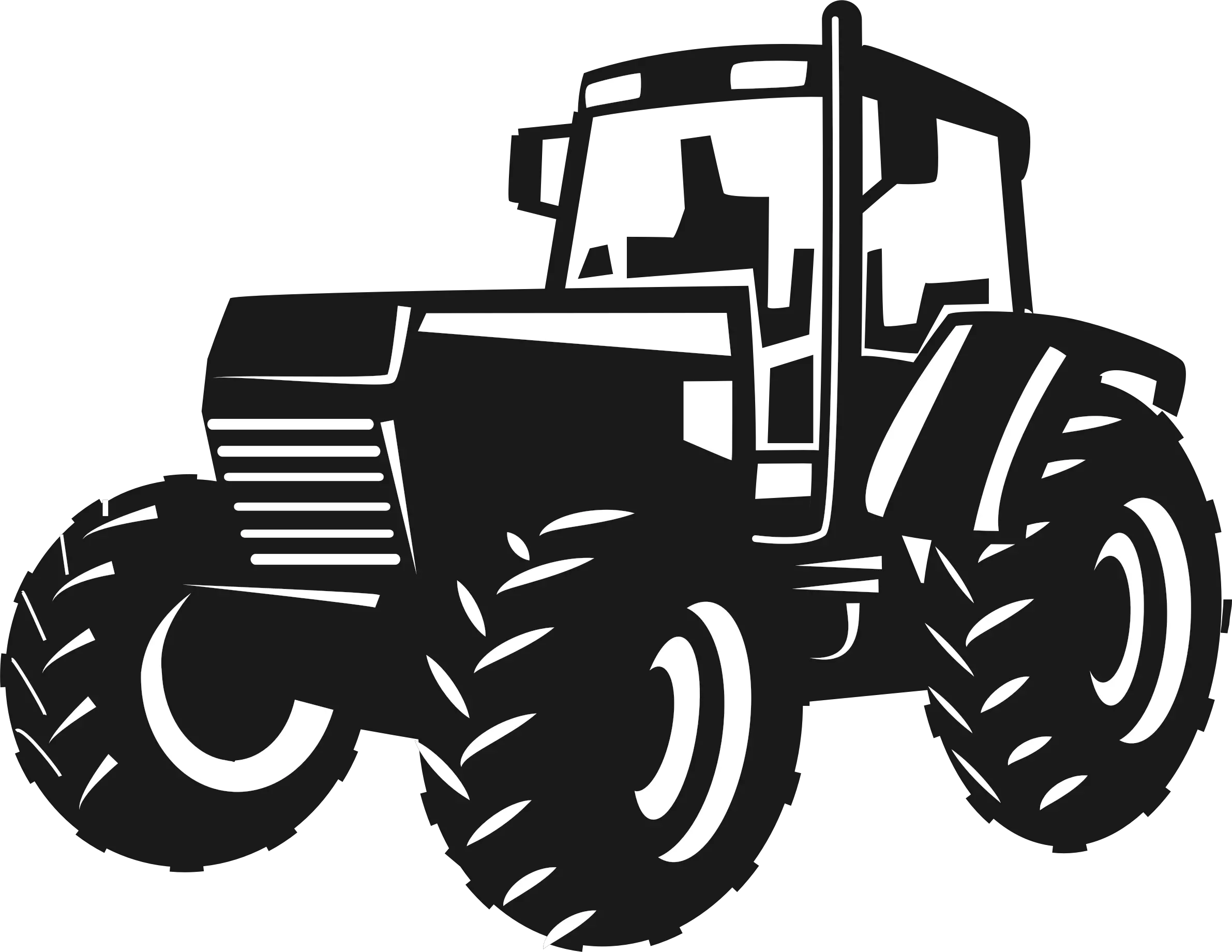 John Deere Tractor Agriculture Clip Art Tractor Png Black And White