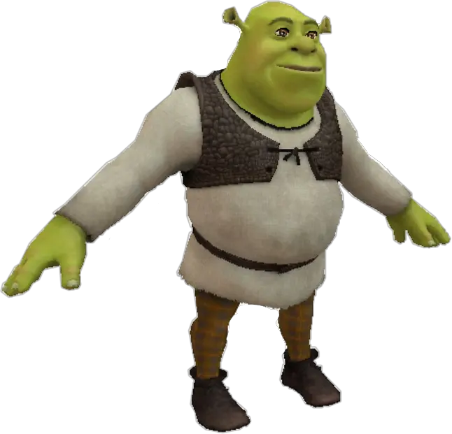 meme memes shrek tpose freetoedit T Pose Shrek Png