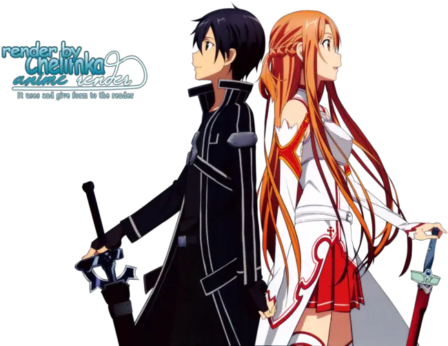 Sword Art Png Hd Sword Art Online Kirito And Asuna Png