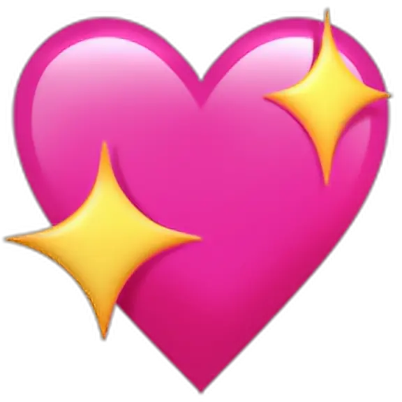heart emoji iphone อีโมจิไอโฟน emoji Iphone Sparkle Heart Emoji Transparent Background