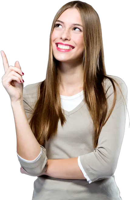 Girl On Presentation Png