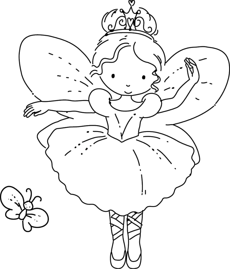 Color Tooth Fairy Coloring Pages Fresh Simple Fairy Coloring Pages