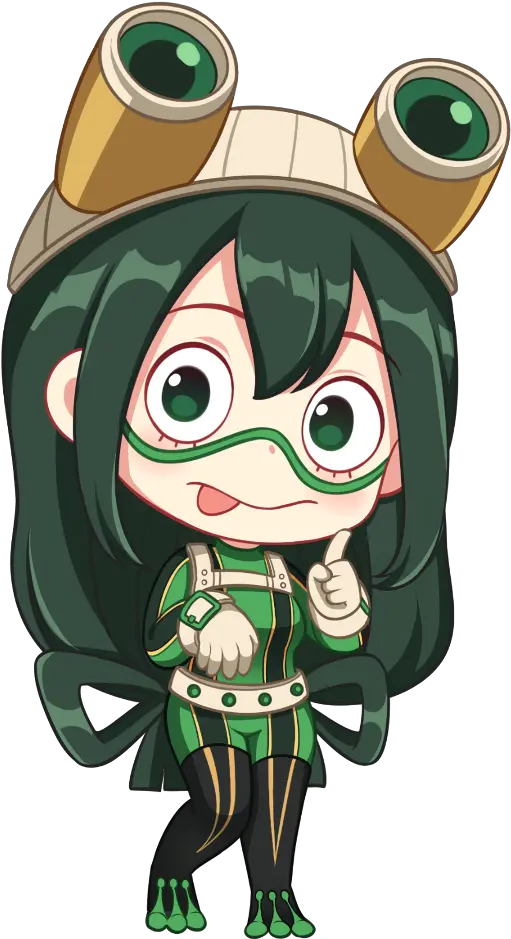 anime animegirl animegirls animekawaii kawaii Tsuyu My Hero Academia Chibi