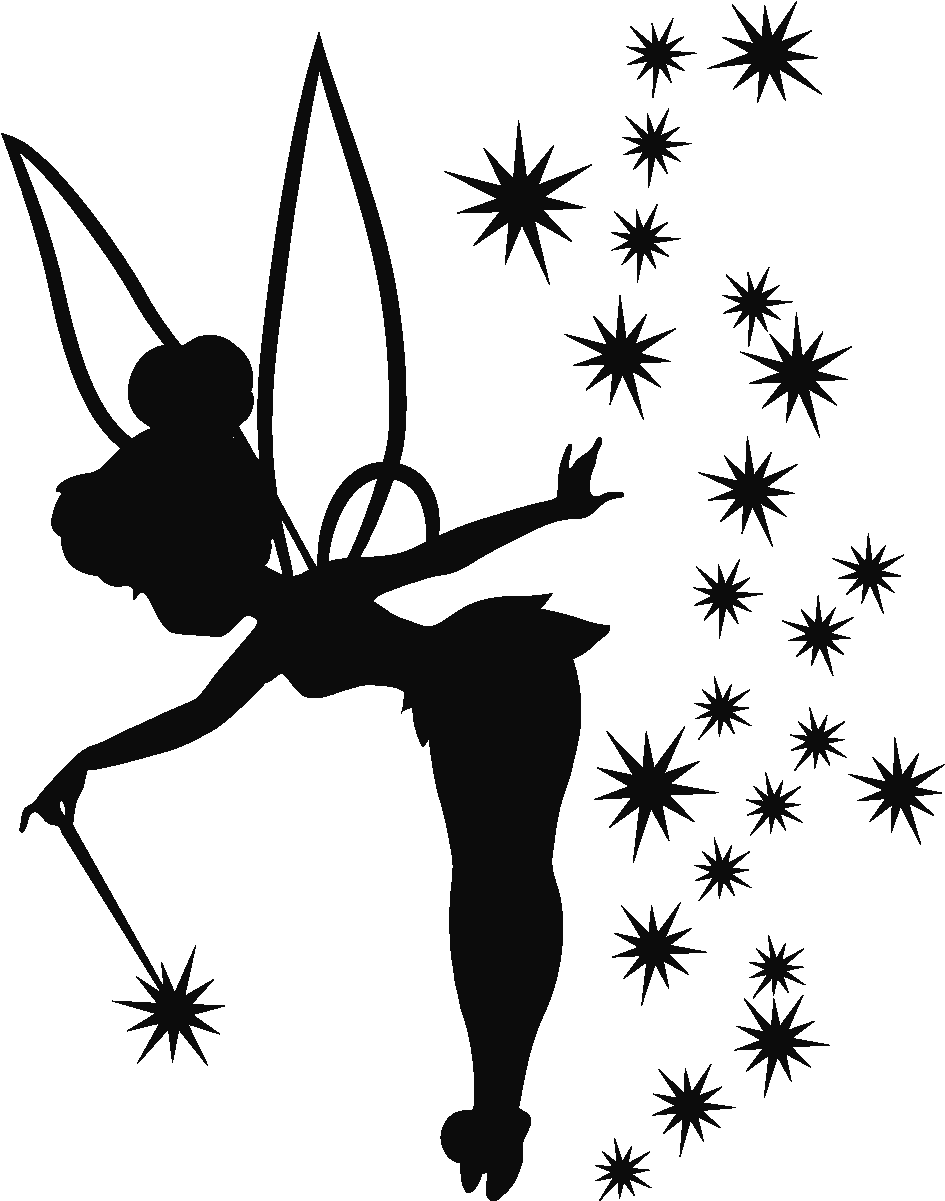 Pumpkins Vector Black And White Transparent Tinkerbell Silhouette Png