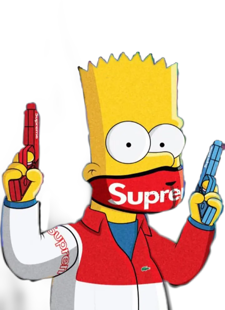 bartsimpson bart supreme supremebart simpsons Supreme Wallpaper Gucci Logo