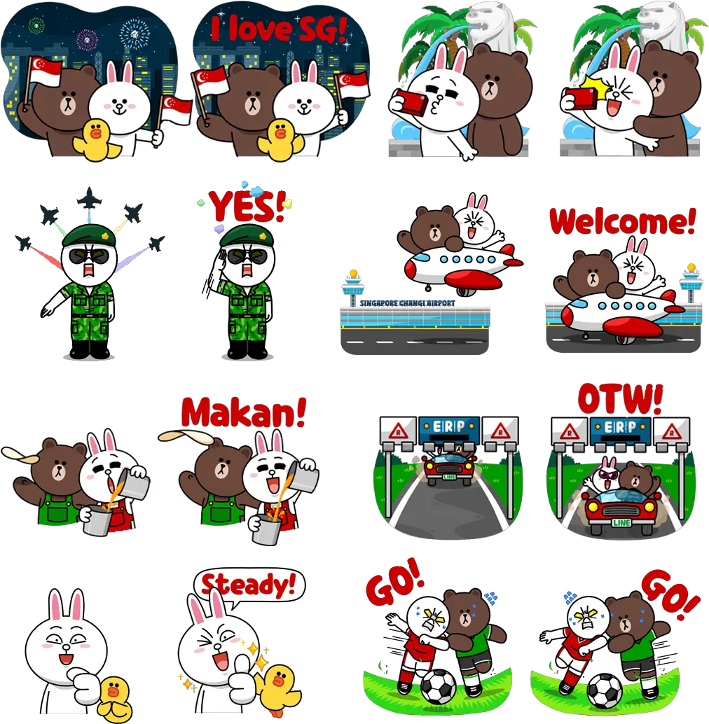 Line Sticker Download Png Line Friends Christmas Stickers