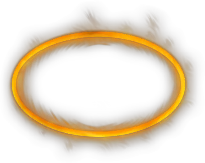Glow Vector Gold Circle Portal Ring Png