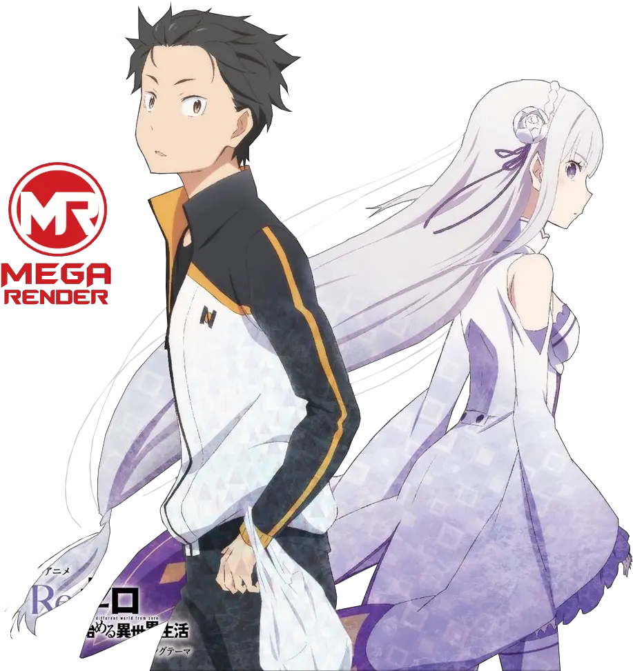 Render Re-zero Anime Subaru Natsuki