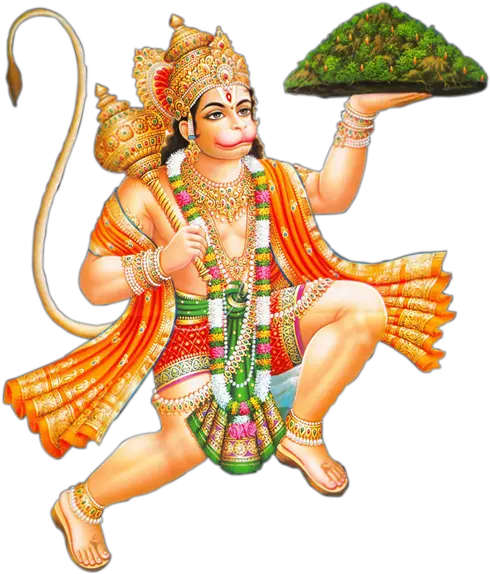 Hanuman With Mountain