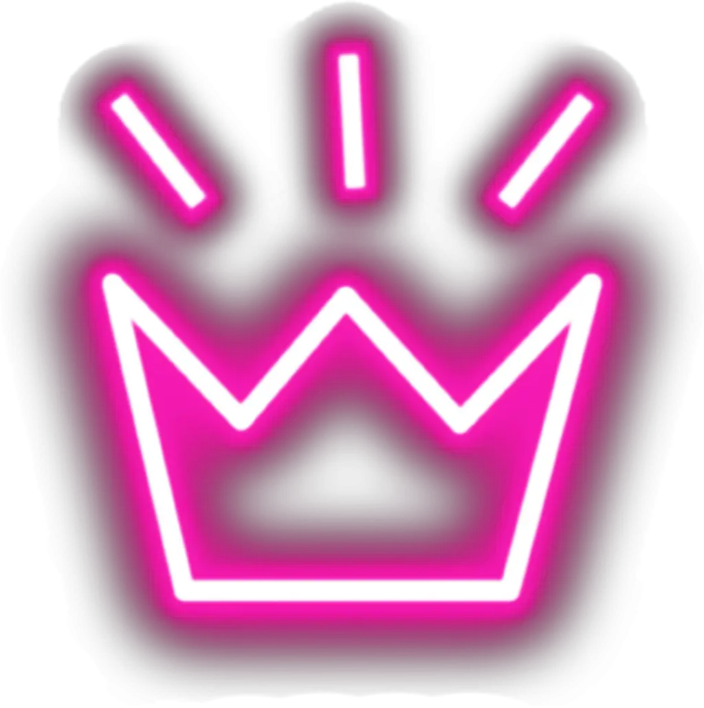 neon neonart crown glow Neon Glowing Crown Png