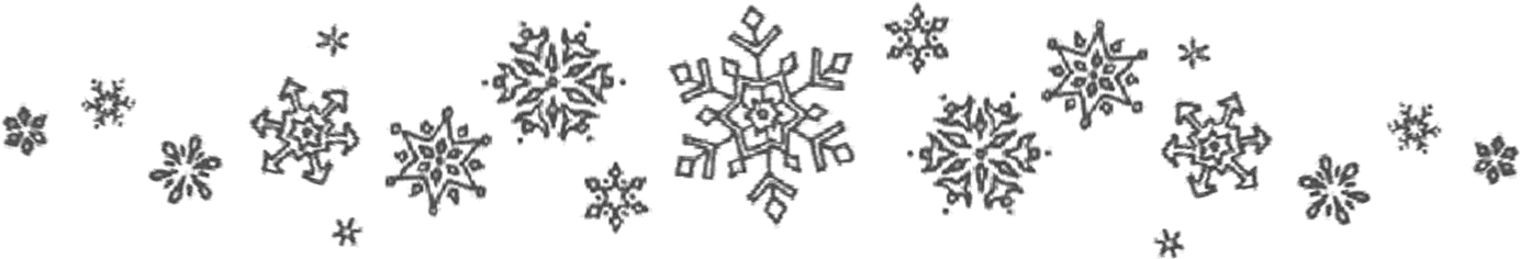 Snowflake Border Clipart Black And White