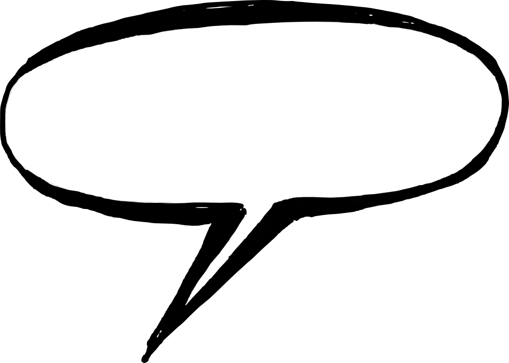 50 Hand Drawn Comic Speech Bubbles Vector Transparent Speech Bubble Drawn