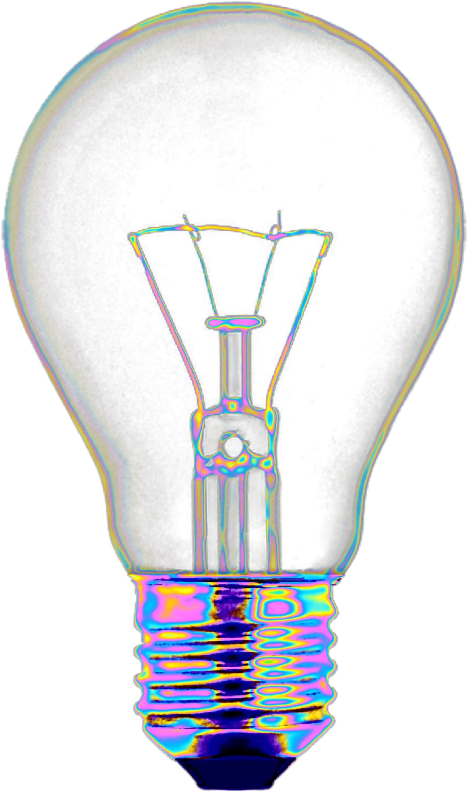 light aesthetic background color dream emoji Light Bulb Png Transparent