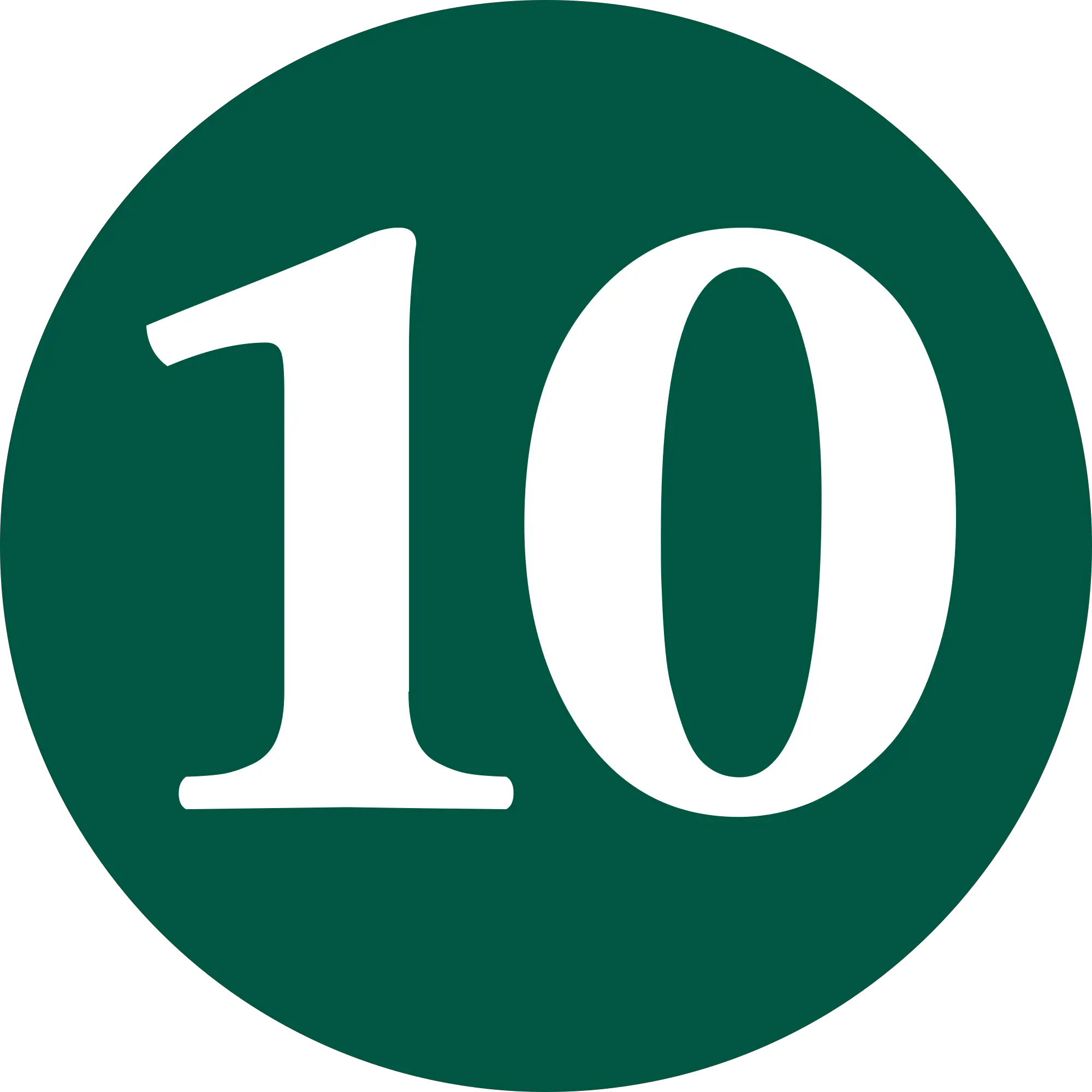1 To 10 Numbers Png Number 10 In A Circle