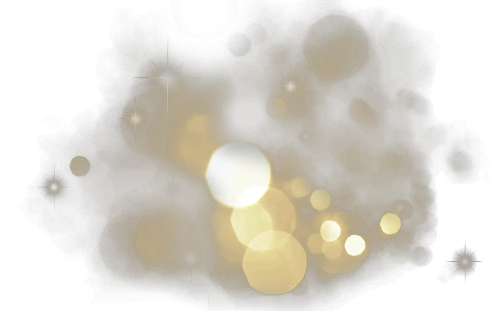 Transparent Bokeh Gold Png