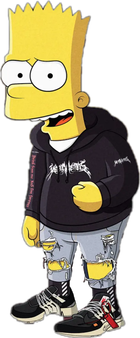 Bart Simpson Hypebeast Transparent