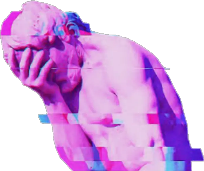 May Glitch Purple Effects Pretty Sad Arthoe Artisticexp Aesthetic Statue Tumblr Png