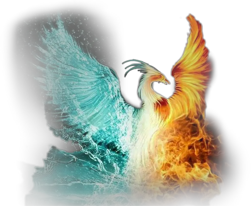 scphoenix phoenix ice fire iceandfire flame fire Phoenix Fire Blue And Red