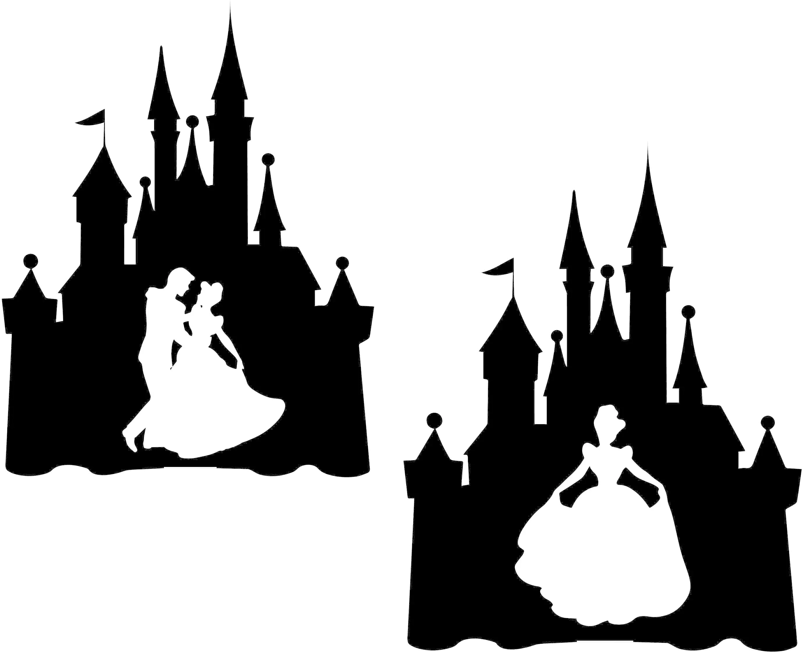 Disney Castle Ideas Clipart Off Print Tapete Transparent Cinderella Castle Silhouette