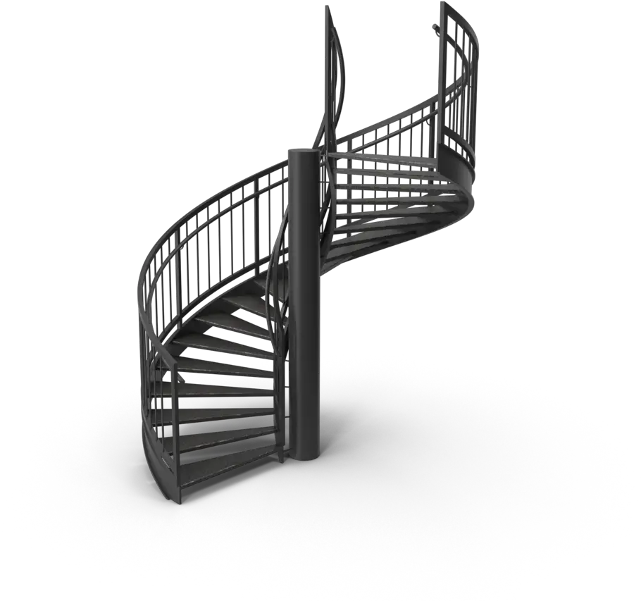 Transparent Spiral Staircase Clipart Png Iron Stairs