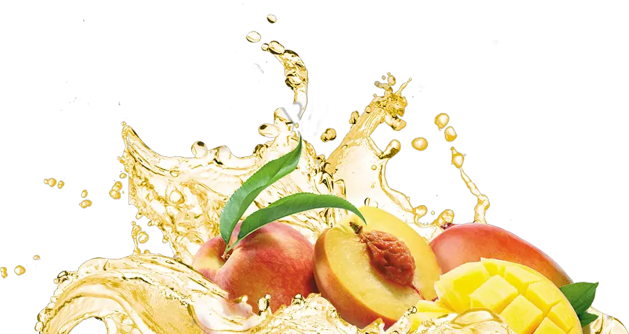 Splash Peach Mango Mix Fruit Splash Png