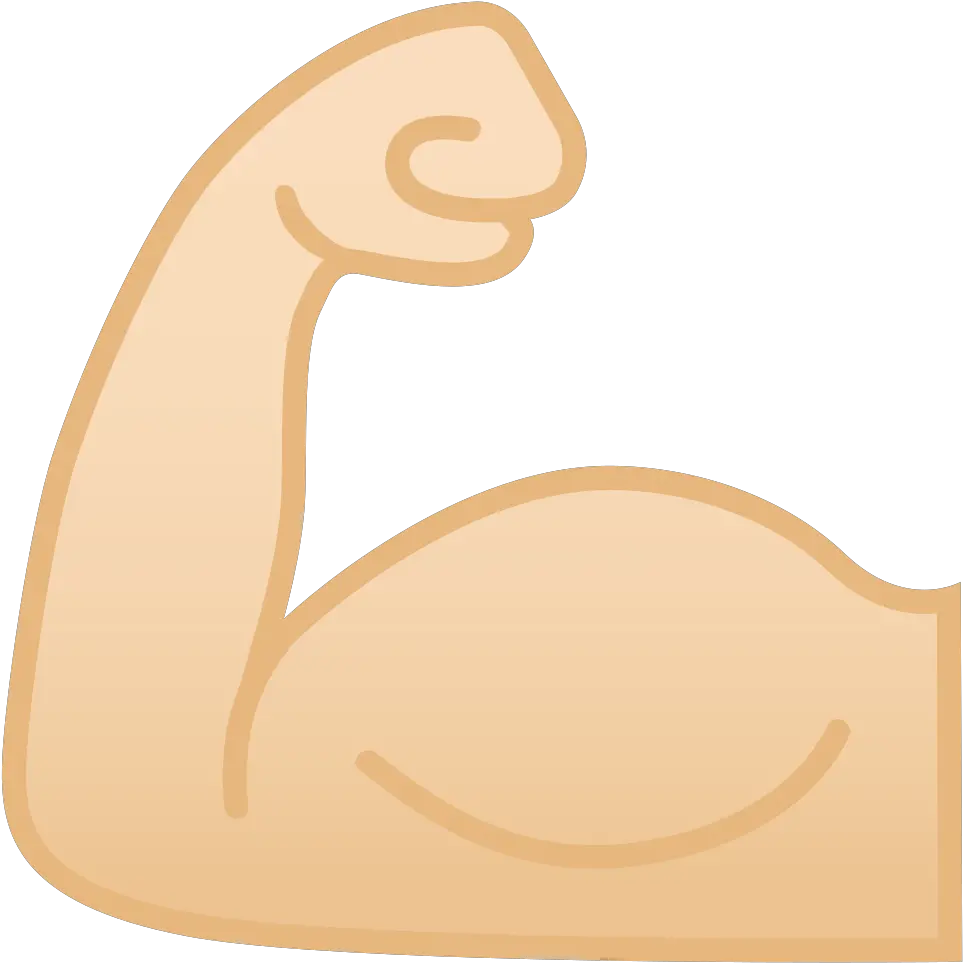 Emoji Arm Biceps Strong Flexing Muscle Emoji Png Clipart Biceps Google