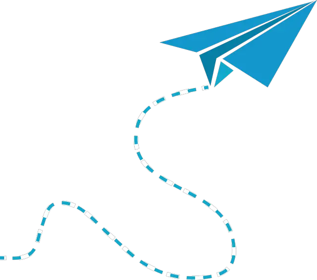 Blue Paper Plane Png