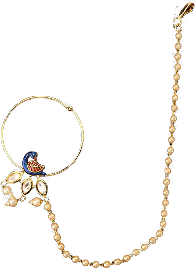 Transparent Bridal Nose Ring Png