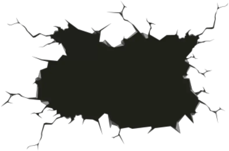 tear hole cracked cracking cracks ground overlay