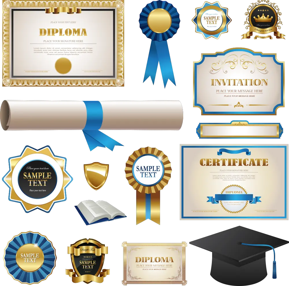 Certificate Transparent Background Vector Certificate Design Png