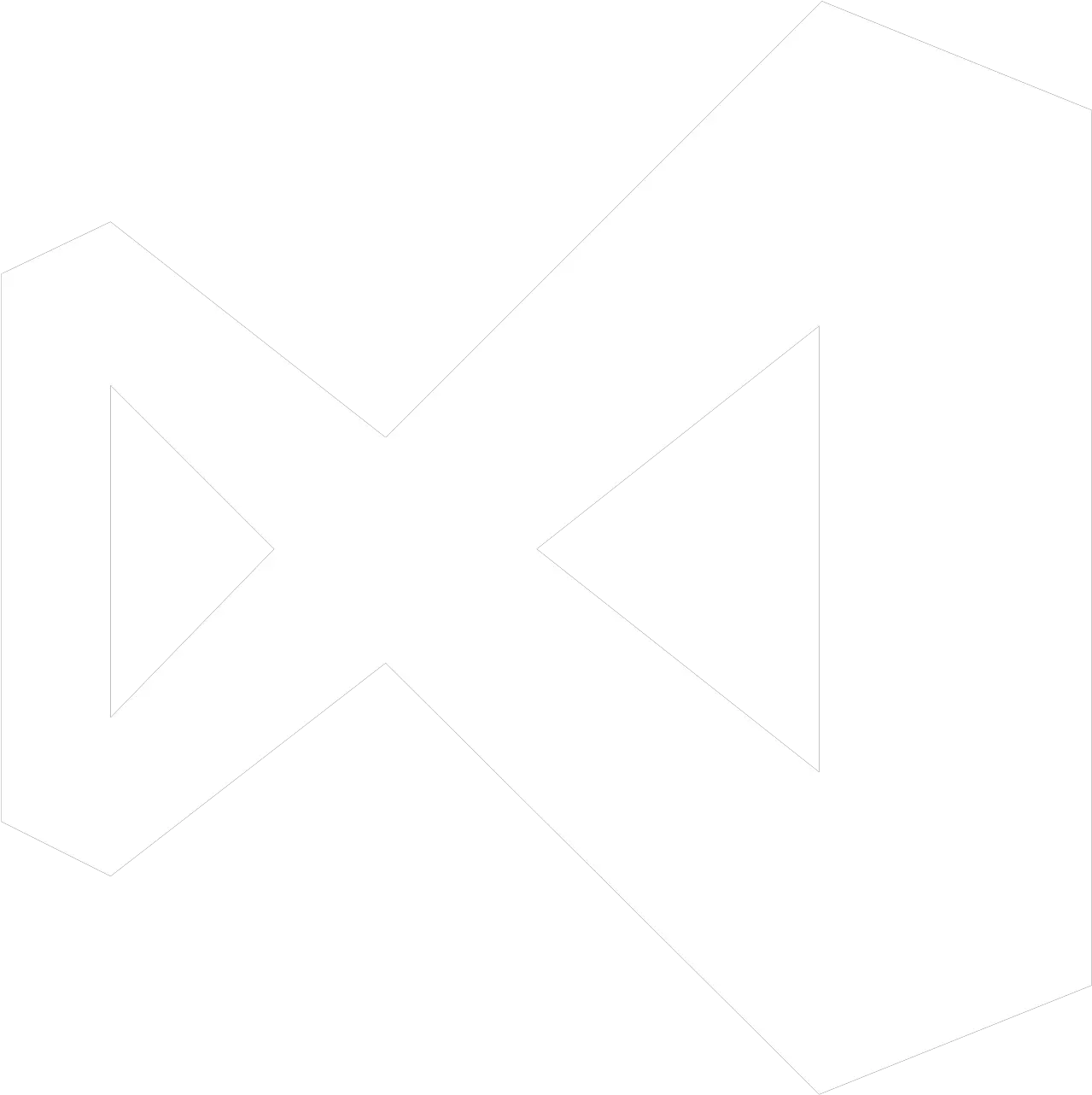 Visualstudio Visual Studio White Icon