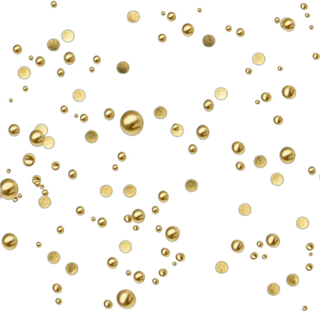 Gold Bubbles Png
