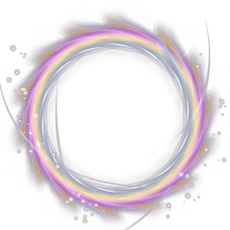 circle frame circleframe glow lighteffect ftestickers Colorful Ring Png