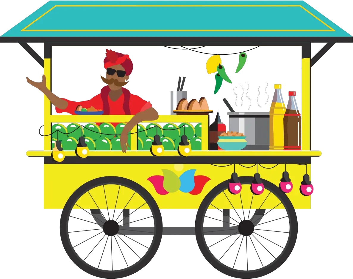 Food Cart Indian Street Food Cart