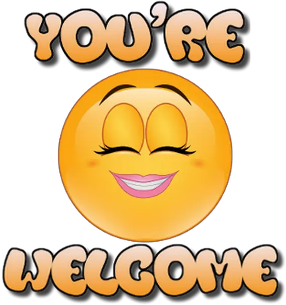 Emoji World You Re Welcome Smiley Your Welcome