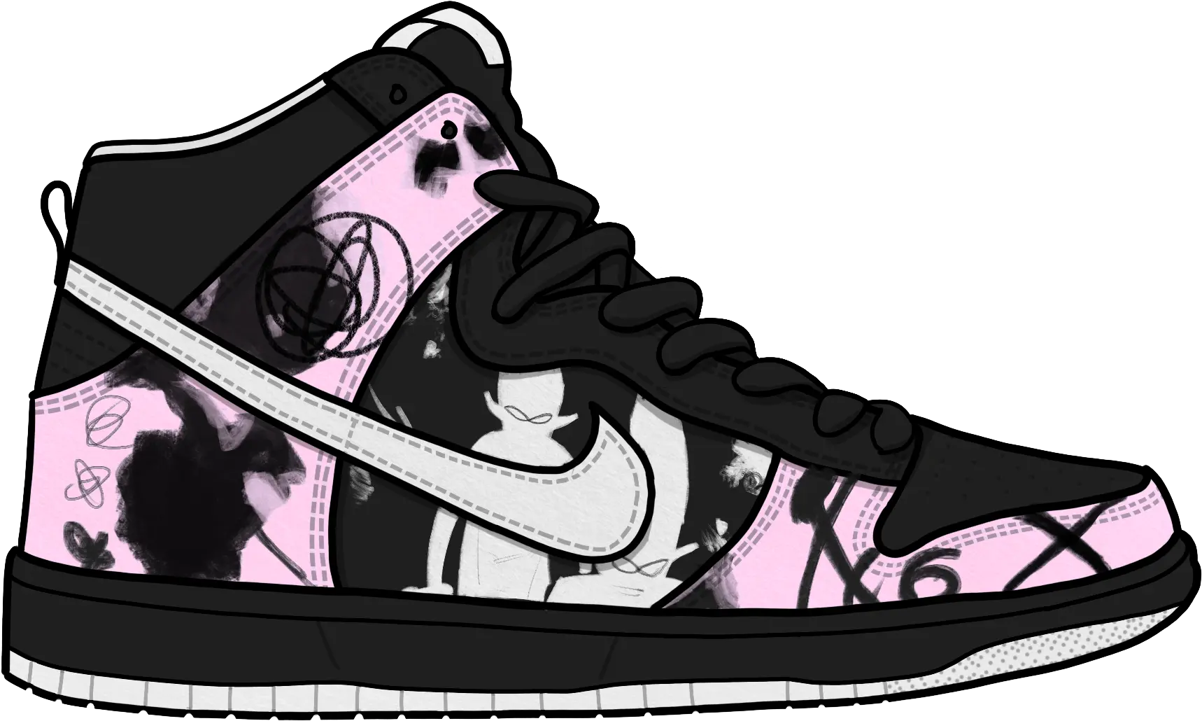 Nike Free Sneakers Shoe Footwear Cartoon Nike Shoes Transparent