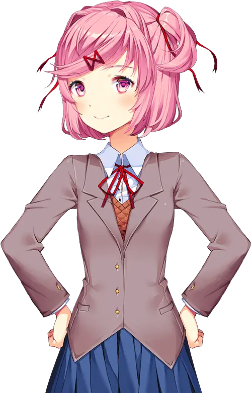 Yuri Ddlc Sprite Download Doki Doki Literature Club Natsuki Png