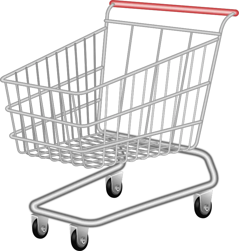 Transparent Shopping Trolley Clipart Clip Art Of Cart