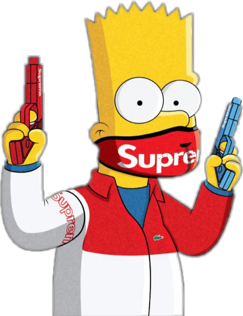 Gucci Clipart Bape Supreme Bart Simpson